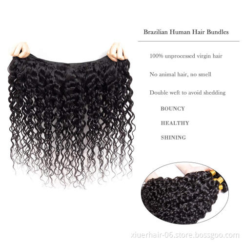 Hair Bundle Raw Virgin Cuticle Aligned Hair,Human Hair Weave Bundle,Wholesale 10A Mink Virgin Brazilian Hair Bundles Water Wave